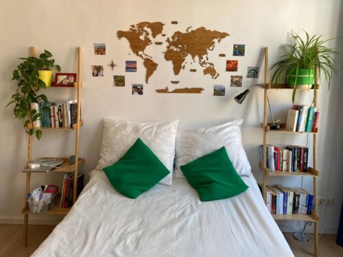 Wooden World Map Wall Decoration - Oak photo review