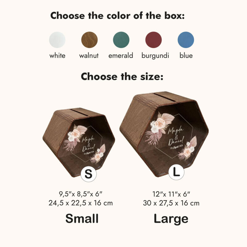 Wedding Card Box - Hexagon - Image 4