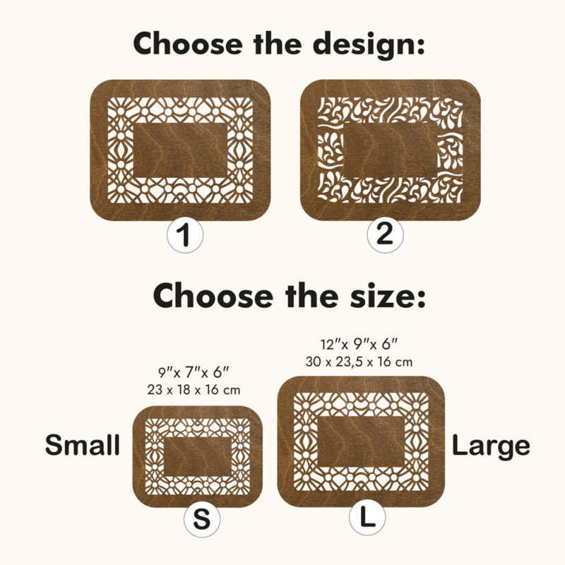 Wedding Card Box - Wooden - Image 3