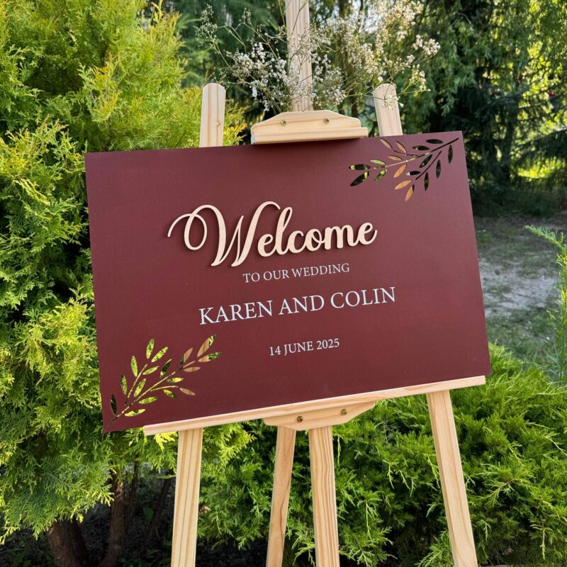 Welcome Wedding Sign - Image 5