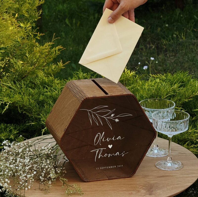 Wedding Card Box - Hexagon Wedding Card Box - Hexagon - Image 1