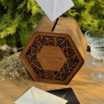 Wedding Card Box - Wooden Hexagon