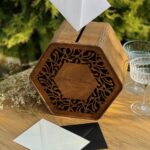 Wedding Card Box - Wooden Hexagon - Image 6