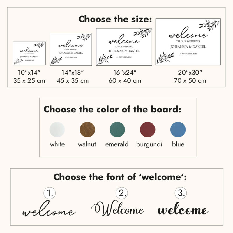 Welcome Wedding Sign - Image 3