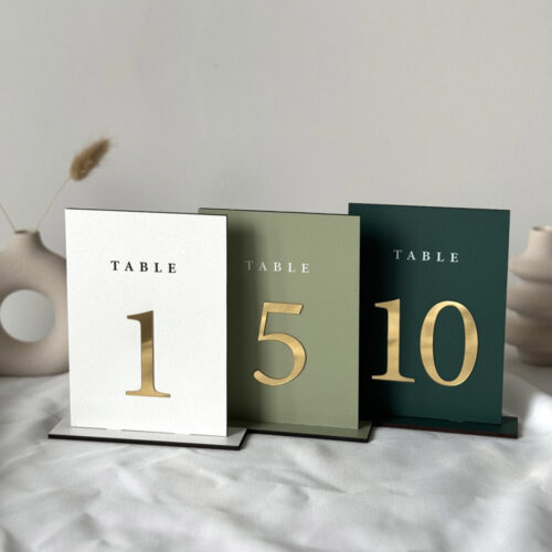 Wedding Table Numbers