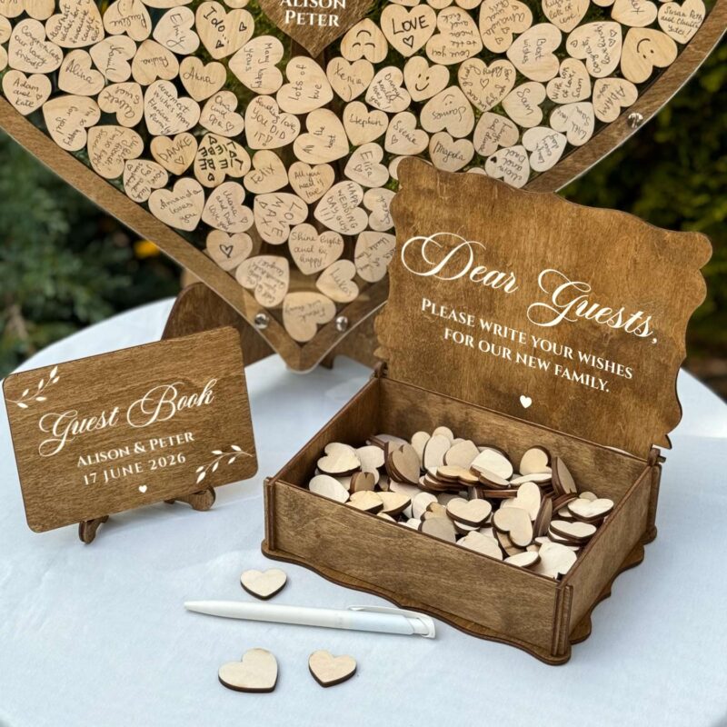 Wedding Guest Book Alternative - Heart - Image 2