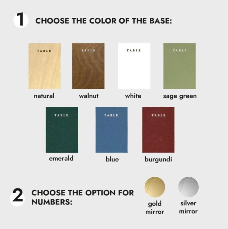 Wedding Table Numbers - Image 3