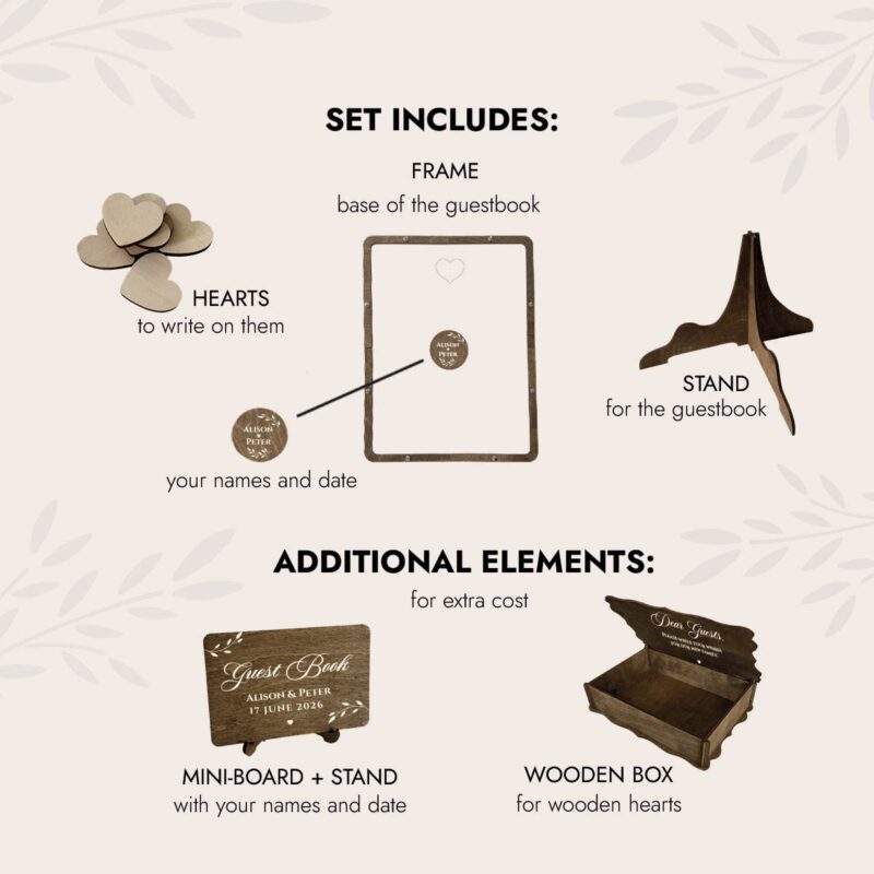 Wedding Guest Book Alternative - Rectangle - Image 3