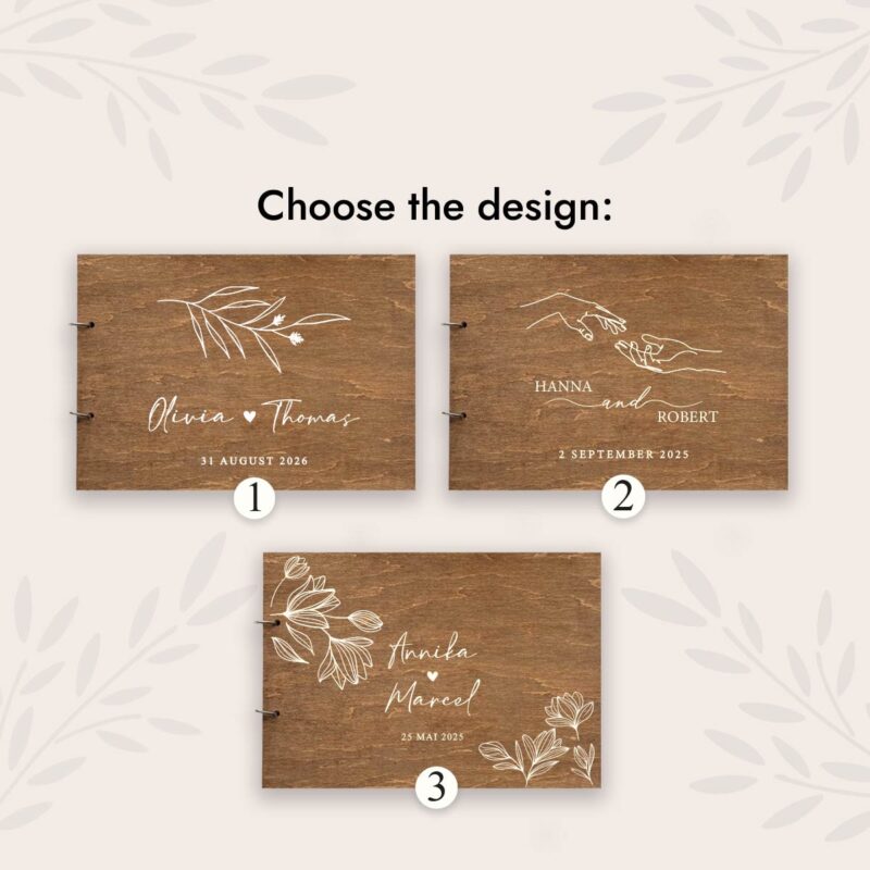 Guestbook Wedding - Rustic Wood - Image 3