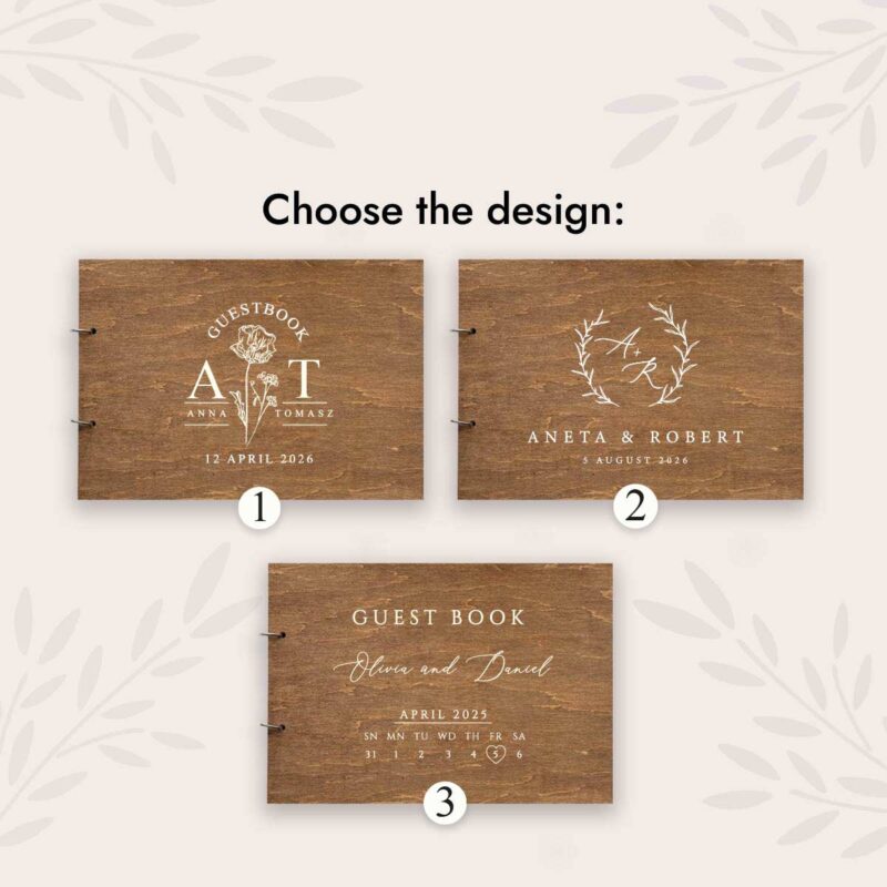 Guestbook Wedding - Elegant Wood - Image 3