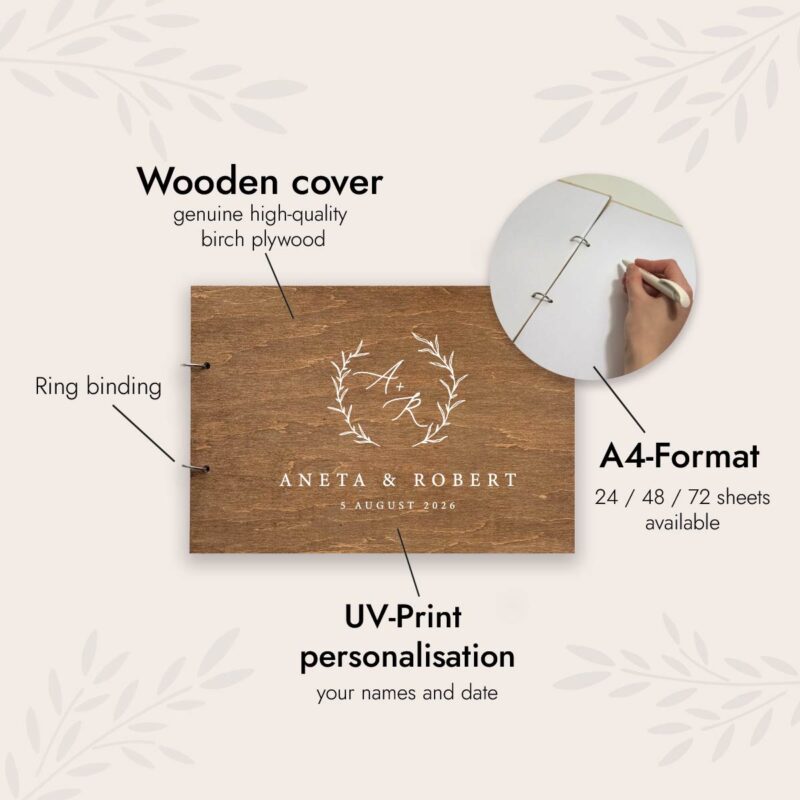 Guestbook Wedding - Elegant Wood - Image 2