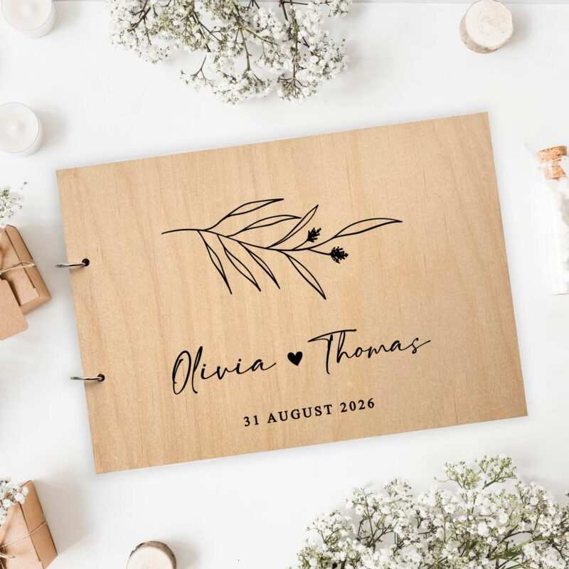 Guestbook Wedding - Rustic Wood - Image 5