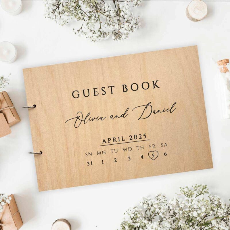 Guestbook Wedding - Elegant Wood - Image 4