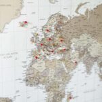 World Map with Pins - Beige Pastel - Image 7