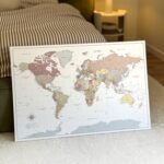 World Map with Pins - Pastel Colours - Image 2