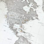 Push Pin World Map - Grey - Image 8