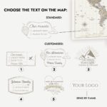 World Map with Pins - Beige Pastel - Image 5