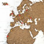 World Map with Pins - Vintage - Image 7